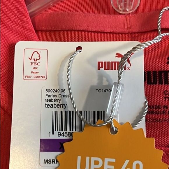Puma Red Polo Dress  with UV Protection - Picture 3 of 5